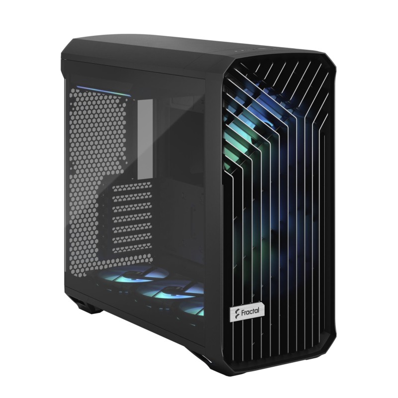 Fractal Torrent RGB Tempered Glass - Black - High-Airflow E-ATX/ATX Case with Dual 180mm RGB Fans