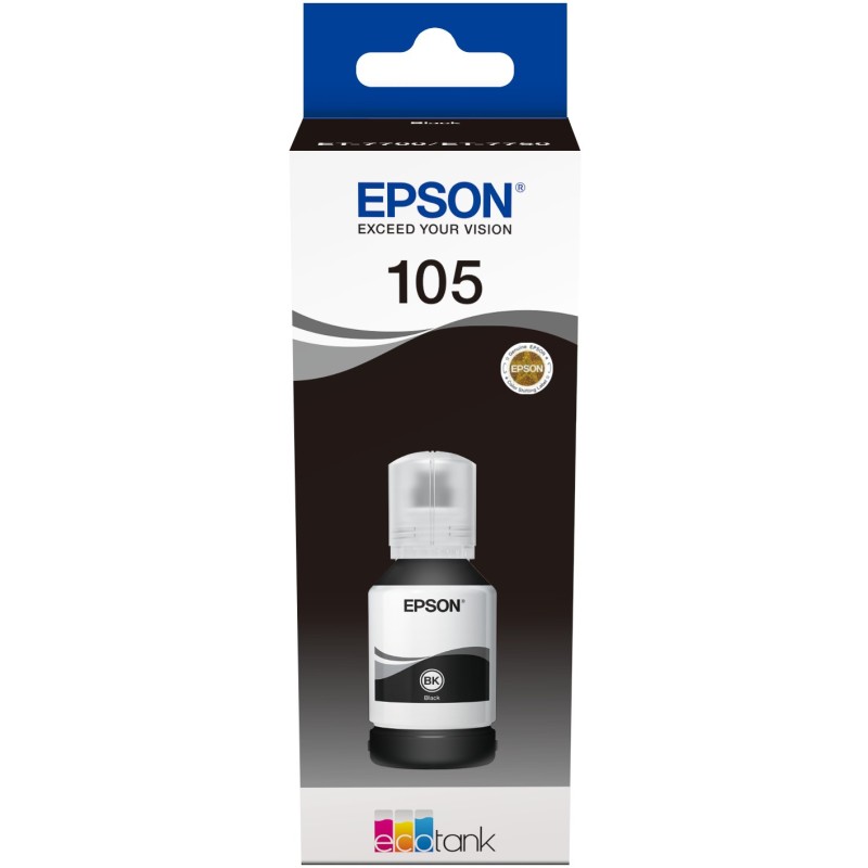 Epson Ink - 4LB 105 - EcoTank Black ink bottle pigmented — Buy in Cyprus with Fast Delivery