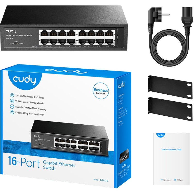 Cudy - GS1016 - 16P RM — Buy in Cyprus with Fast Delivery