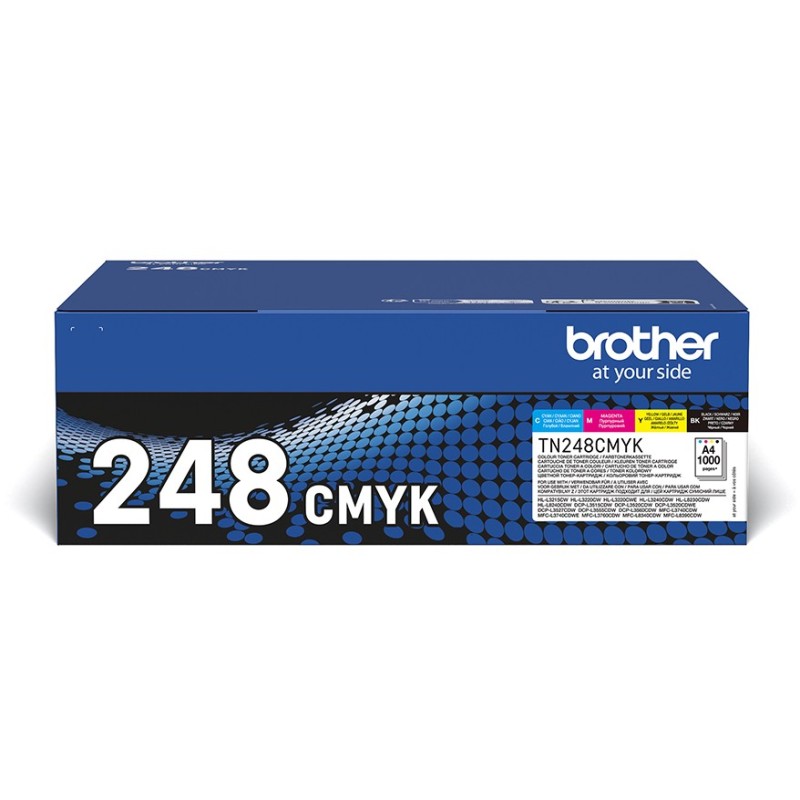 Brother Toner - TN-248VAL - Value Pack 4-pack Black Cyan Magenta Yellow — Buy in Cyprus with Fast Delivery