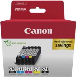 Canon Ink - 0372C006 - PGI-570 CLI-571 5-piece Multipack (PGBK BKMCY) — Buy in Cyprus with Fast Delivery