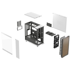Fractal Design North - Chalk White - Tempered Glass Mid-Tower PC Case — Buy in Cyprus with Fast Delivery