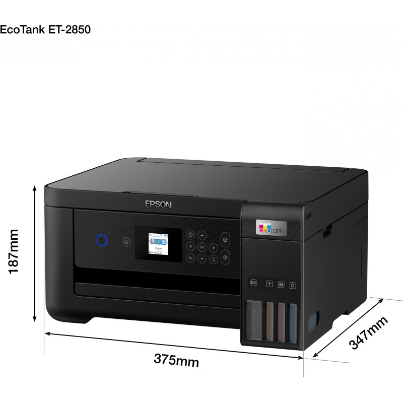 Epson EcoTank Inkjet Printer - ET-2850 - 3in1 A4 Wi-Fi Duplex — Buy in Cyprus with Fast Delivery