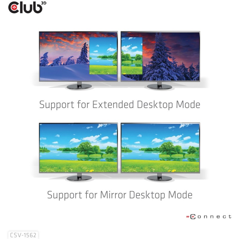 Club3D 4K ChargingDock USB-C - 6xUSB3 2xDP HDMI LAN Audio — Buy in Cyprus with Fast Delivery