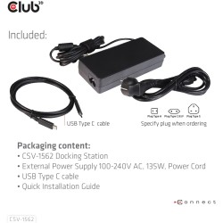 Club3D 4K ChargingDock USB-C - 6xUSB3 2xDP HDMI LAN Audio — Buy in Cyprus with Fast Delivery