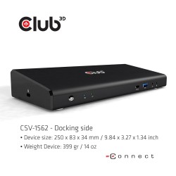 Club3D 4K ChargingDock USB-C - 6xUSB3 2xDP HDMI LAN Audio — Buy in Cyprus with Fast Delivery