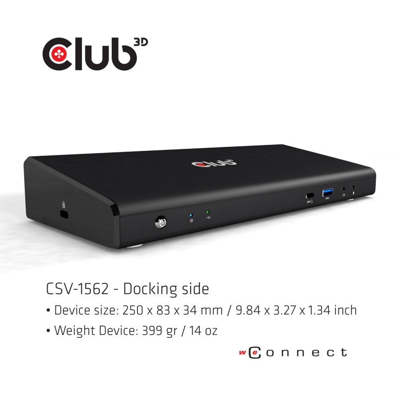 Club3D 4K ChargingDock USB-C - 6xUSB3 2xDP HDMI LAN Audio — Buy in Cyprus with Fast Delivery