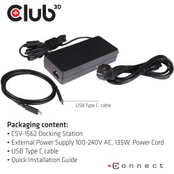 Club3D 4K ChargingDock USB-C - 6xUSB3 2xDP HDMI LAN Audio — Buy in Cyprus with Fast Delivery