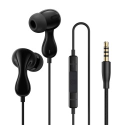 Baseus Headphones - HZ20 - In Ear Wired 3.5mm HiRes Black — Buy in Cyprus with Fast Delivery