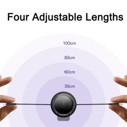 Baseus Cable USB-C to USB-C Pathfinder Retractable Cable - 100W 1m Black — Buy in Cyprus with Fast Delivery