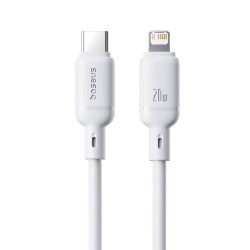 Baseus Cable Silky Series - Lightning to USB-C - 2.0m - White — Buy in Cyprus with Fast Delivery