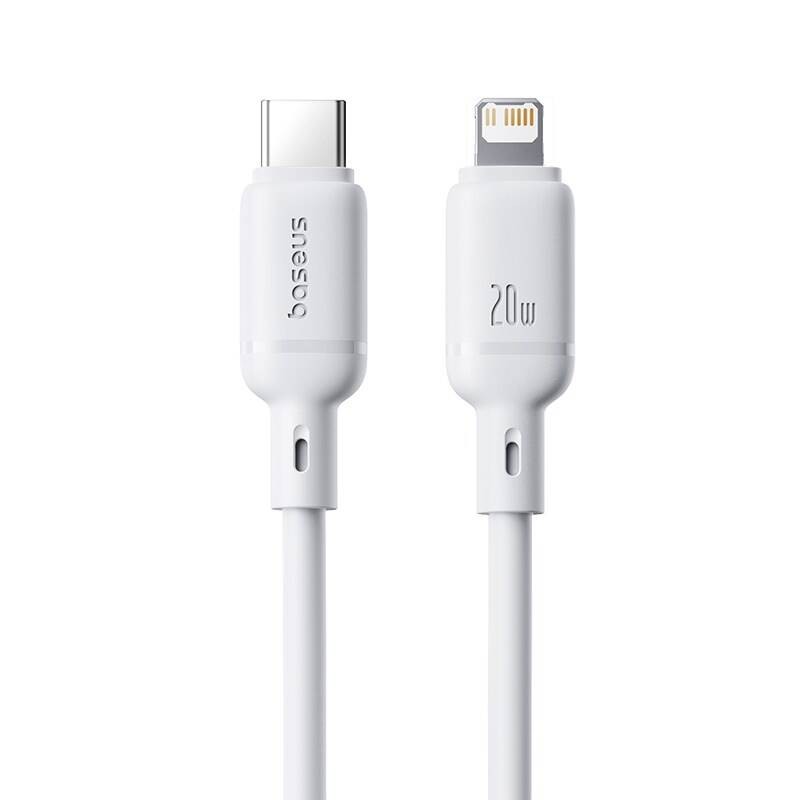 Baseus Cable Silky Series - Lightning to USB-C - 2.0m - White — Buy in Cyprus with Fast Delivery