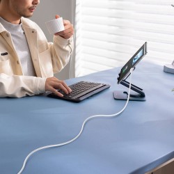 Baseus Cable Silky Series - Lightning to USB-C - 2.0m - White — Buy in Cyprus with Fast Delivery