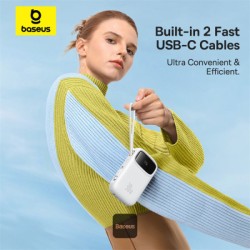 Baseus Powerbank - QPow 2 - 30W 20000mAh Display White — Buy in Cyprus with Fast Delivery