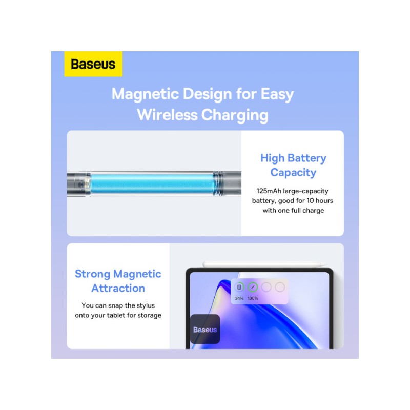 Baseus IT Stylus Active Smooth Writing 2 Series - Dual Charging — Buy in Cyprus with Fast Delivery