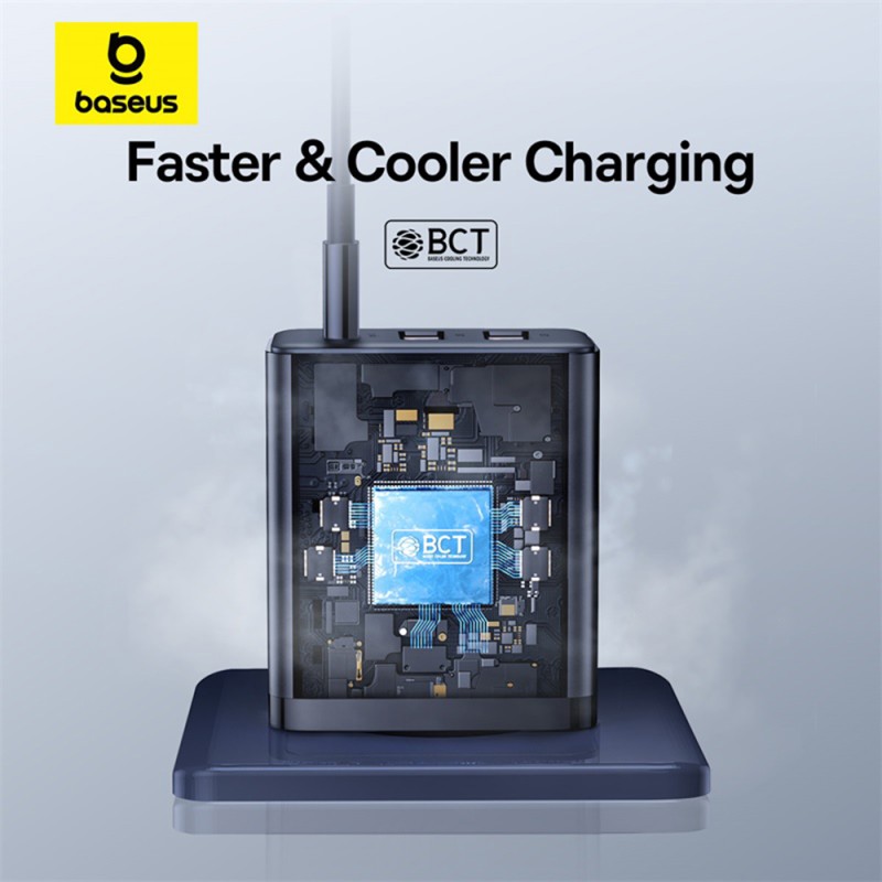 Baseus Charger Wall 30W 2xUSB-A 1xUSB-C Cube EU Black - Characteristics — Buy in Cyprus with Fast Delivery