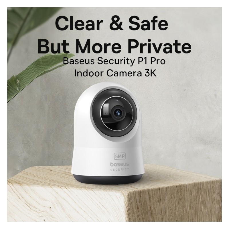 Baseus Security Indoor Camera - P1 Pro - 3K White EU — Buy in Cyprus with Fast Delivery