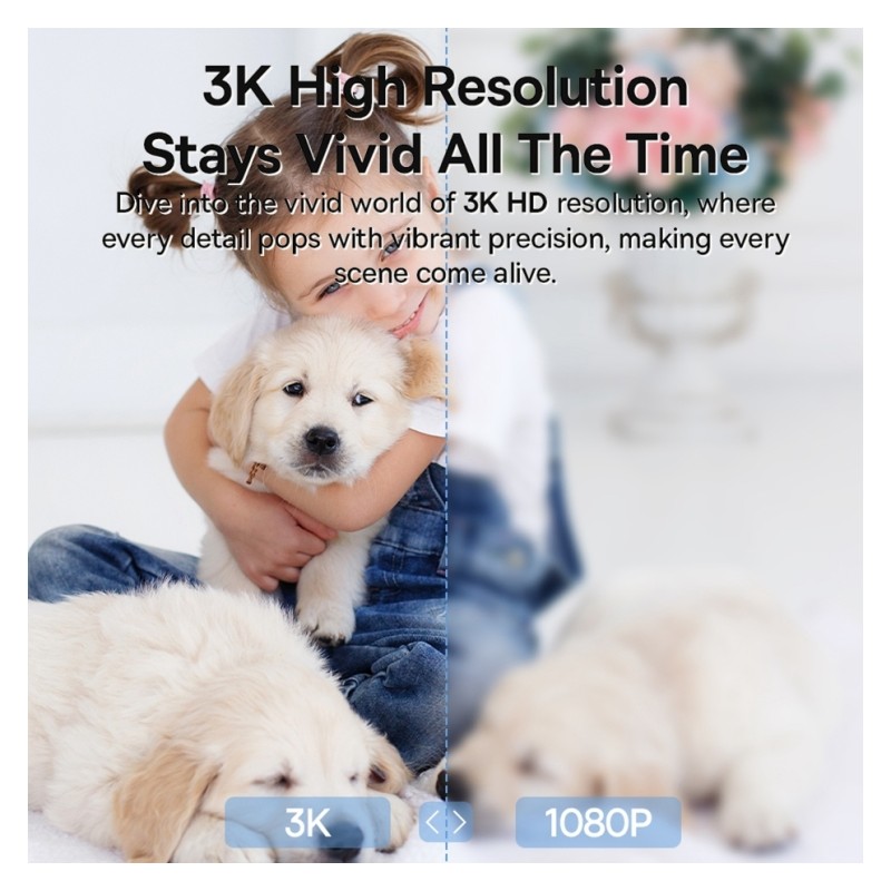 Baseus Security Indoor Camera - P1 Pro - 3K White EU — Buy in Cyprus with Fast Delivery