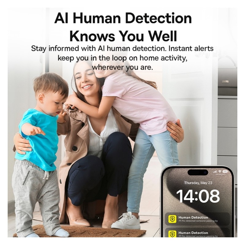 Baseus Security Indoor Camera - P1 Pro - 3K White EU — Buy in Cyprus with Fast Delivery