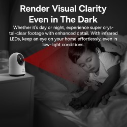 Baseus Security Indoor Camera - P1 Pro - 3K White EU — Buy in Cyprus with Fast Delivery