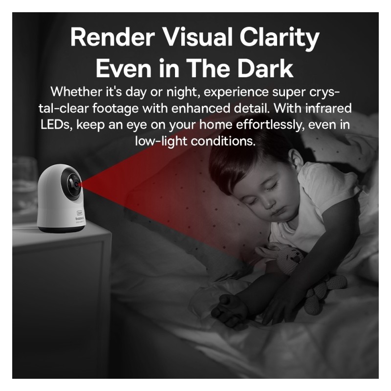 Baseus Security Indoor Camera - P1 Pro - 3K White EU — Buy in Cyprus with Fast Delivery