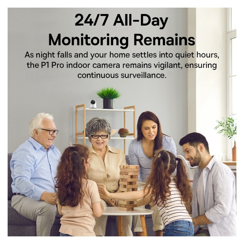 Baseus Security Indoor Camera - P1 Pro - 3K White EU — Buy in Cyprus with Fast Delivery