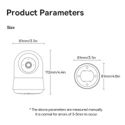 Baseus Security Indoor Camera - P1 Pro - 3K White EU — Buy in Cyprus with Fast Delivery