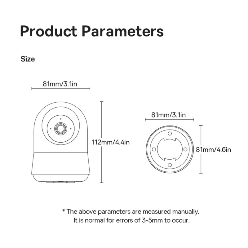 Baseus Security Indoor Camera - P1 Pro - 3K White EU — Buy in Cyprus with Fast Delivery