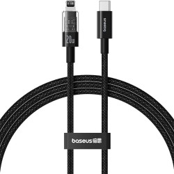 Baseus Cable Lightning to USB-C Gem Series - 2.0m - 20W - Black — Buy in Cyprus with Fast Delivery
