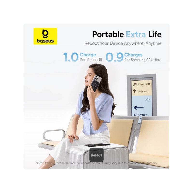 Baseus Powerbank - PicoGo - Wireless 20W 5000mAh 15W Qi2+Stand — Buy in Cyprus with Fast Delivery