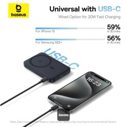 Baseus Powerbank - PicoGo - Wireless 20W 5000mAh 15W Qi2+Stand — Buy in Cyprus with Fast Delivery