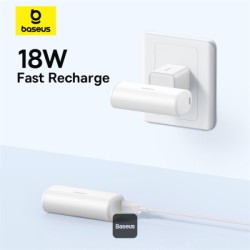 Baseus Powerbank 20W 5000mAh Plug-In Lightning White - 20W, 5000mAh, Plug-In Lightning, White