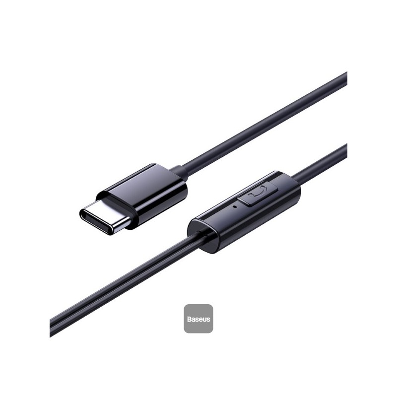Baseus Earphones Encok - CZ11 - Wired Type-C Black — Buy in Cyprus with Fast Delivery