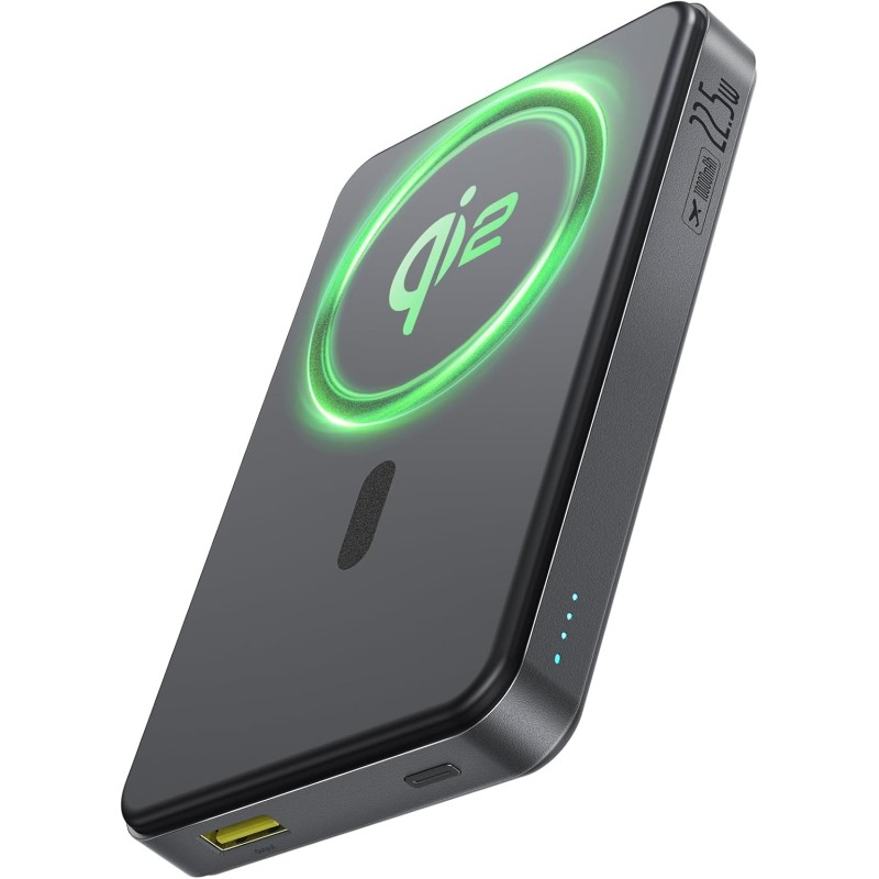 Baseus Powerbank Wireless - 22.5W 10000mAh 15W Qi2 Airpow Black — Buy in Cyprus with Fast Delivery