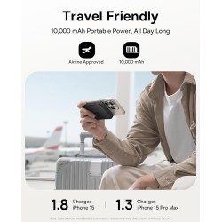 Baseus Powerbank Wireless - 22.5W 10000mAh 15W Qi2 Airpow Black — Buy in Cyprus with Fast Delivery