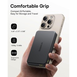 Baseus Powerbank Wireless - 22.5W 10000mAh 15W Qi2 Airpow Black — Buy in Cyprus with Fast Delivery