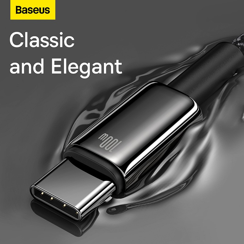 Baseus Cable USB-C to USB-C - Tungsten Gold, 240W, 3.0m, Black — Buy in Cyprus with Fast Delivery