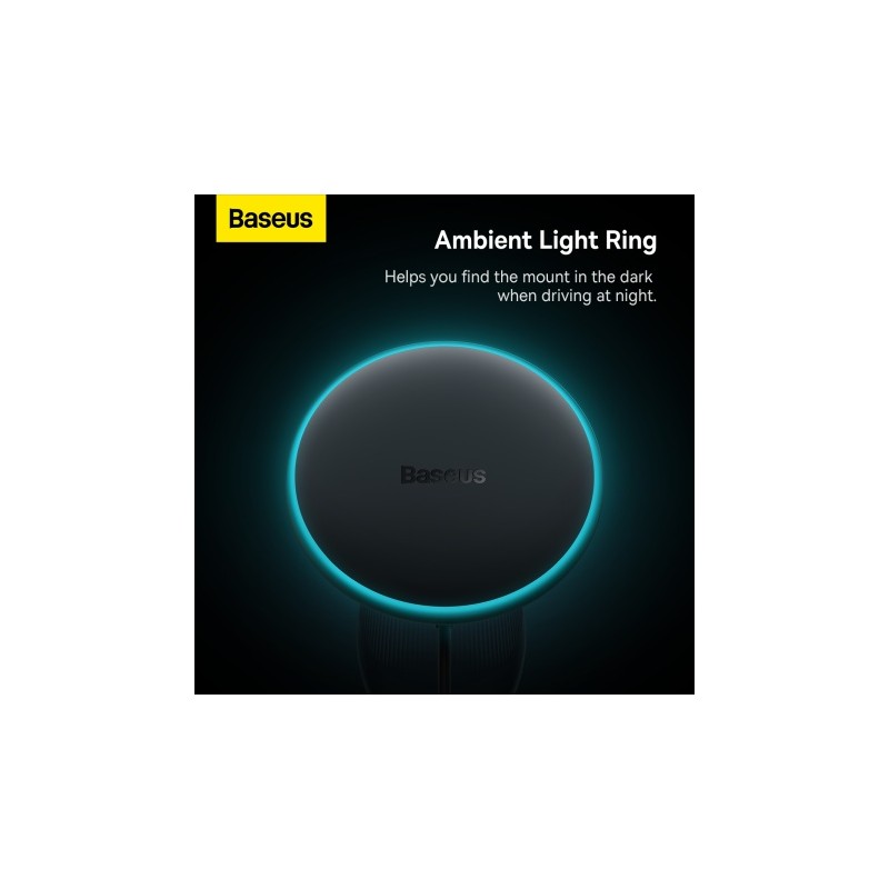 Baseus Wireless AirVent Magnetic Car Charger 15W Black - CW01 - Wireless AirVent Magnetic Car Charger 15W Black