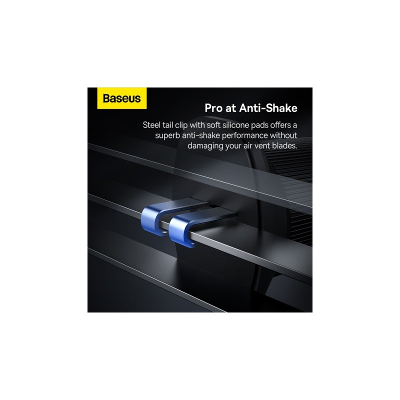 Baseus Wireless AirVent Magnetic Car Charger 15W Black - CW01 - Wireless AirVent Magnetic Car Charger 15W Black