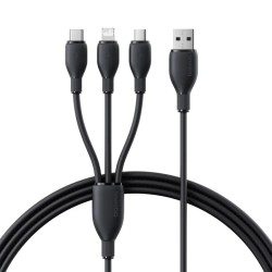 Baseus Cable 3in1 USB-C Micro Ligh Ultra Fast Series - 1.3m - Black — Buy in Cyprus with Fast Delivery