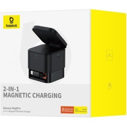 Baseus Charger - Desktop, Wireless, 25W, MagPro, 2-in-1, Black — Buy in Cyprus with Fast Delivery