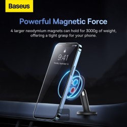 Baseus Car Dashboard Magnetic Stick-On Phone Mount Black - C01 - Black — Buy in Cyprus with Fast Delivery