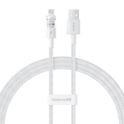 Baseus Cable Lightning to USB-A Gem Series - 1m Moon White — Buy in Cyprus with Fast Delivery