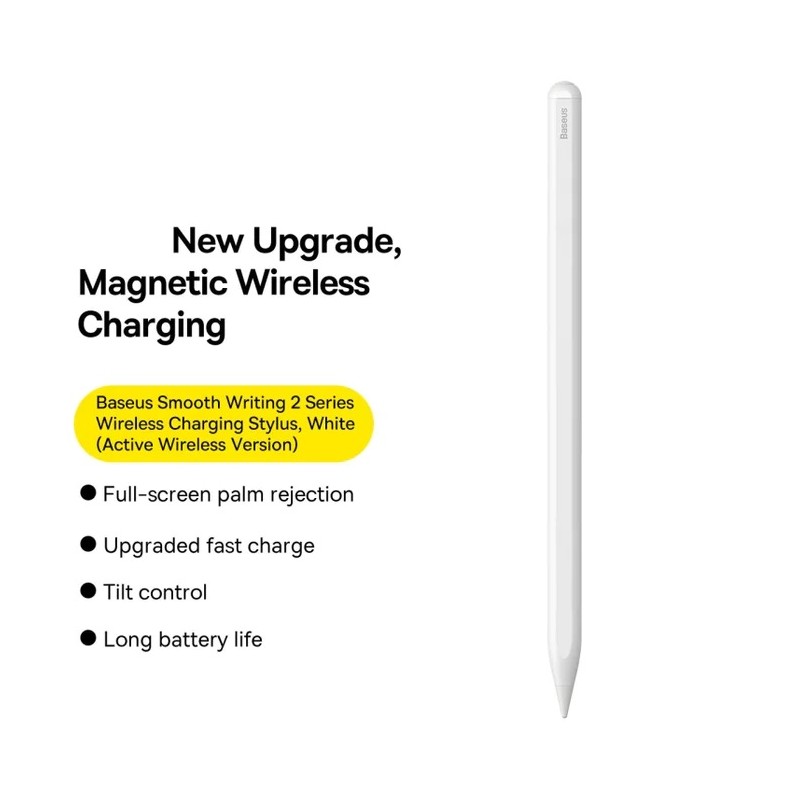 Baseus IT Stylus Active USB-C with LED Indicators - White — Buy in Cyprus with Fast Delivery