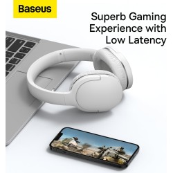 Baseus Wireless Headphones Encok - D02 Pro v2 - Over Ear White — Buy in Cyprus with Fast Delivery
