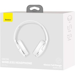 Baseus Wireless Headphones Encok - D02 Pro v2 - Over Ear White — Buy in Cyprus with Fast Delivery