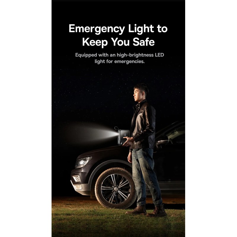 Baseus Car Jump Start Booster & Powerbank - 26800maH 3000A — Buy in Cyprus with Fast Delivery