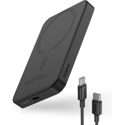Baseus Powerbank - 20W 5000mAh Magnetic Wireless Black — Buy in Cyprus with Fast Delivery