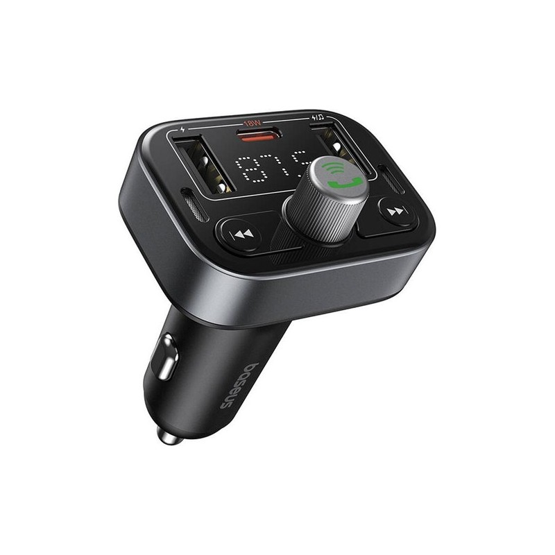 Baseus Car FM Transmitter-Charger USB BT SD 18W - S09 Lite - Car FM Transmitter-Charger USB BT SD 18W