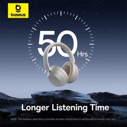 Baseus Headphones Over Ear Bass 35 Max White - Over Ear, White — Buy in Cyprus with Fast Delivery